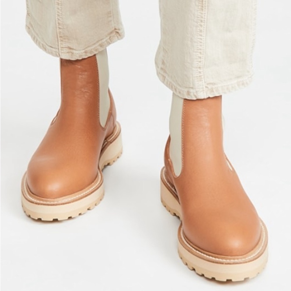 New Diemme Alberone light brown Chelsea lug boots